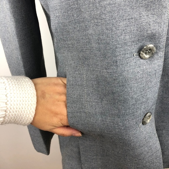 Vintage Gray Mandarin Collar Jacket XS - Picture 6 of 7